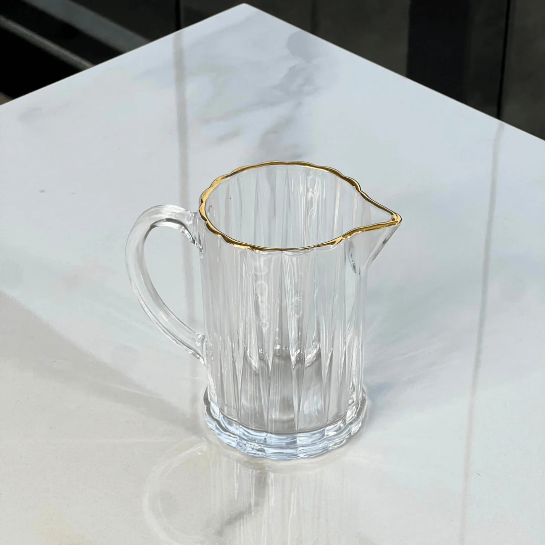 Leiteira Radial em Cristal com Fio de Ouro 290ml - Image 6