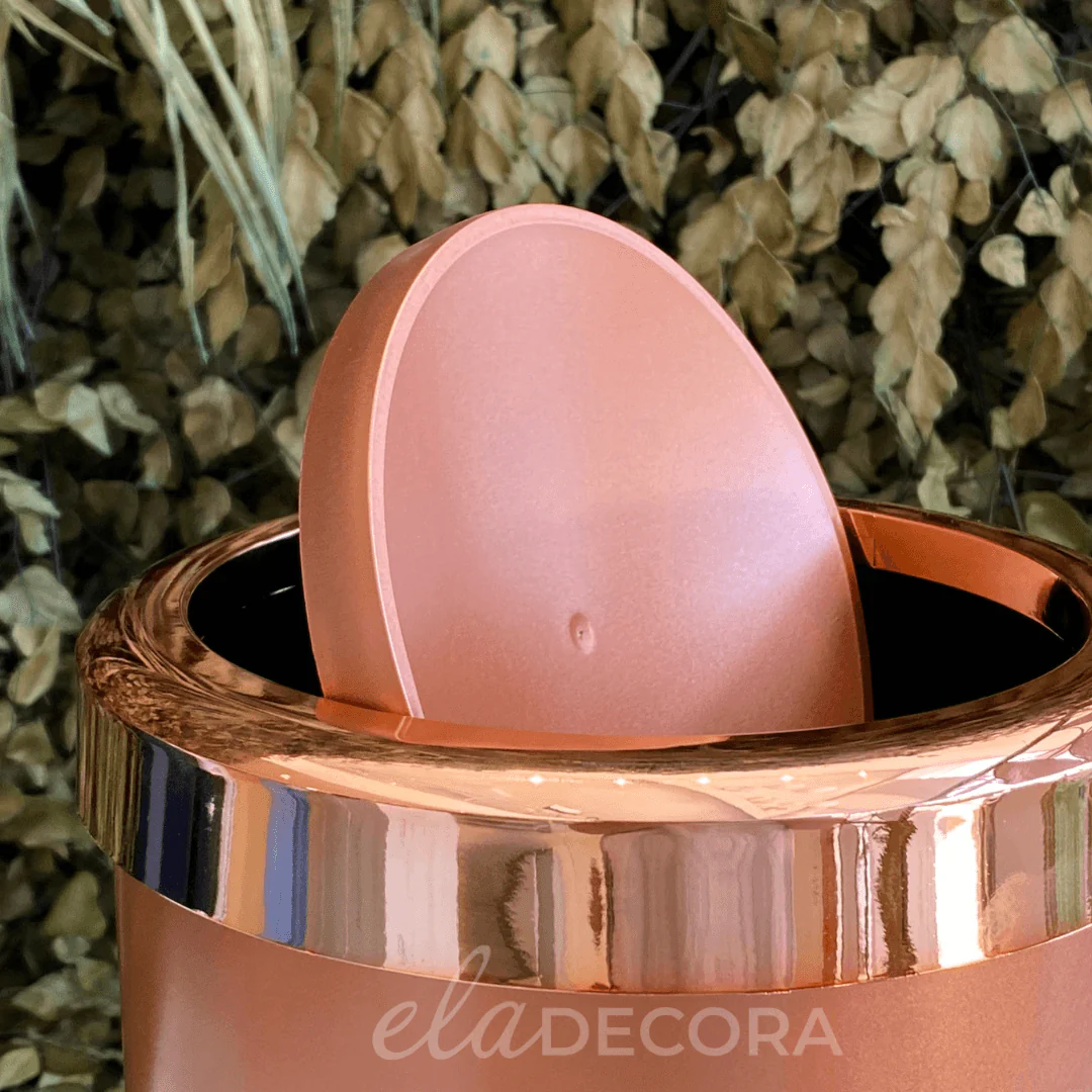 Lixeira Basculante 5 Litros Rose Gold - Image 3