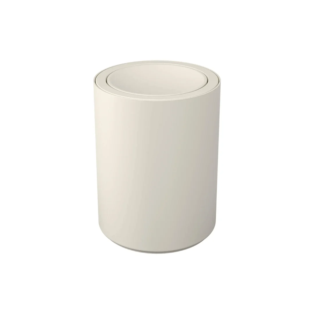 Lixeira Basculante com Tampa Serene Bege 1 Litro