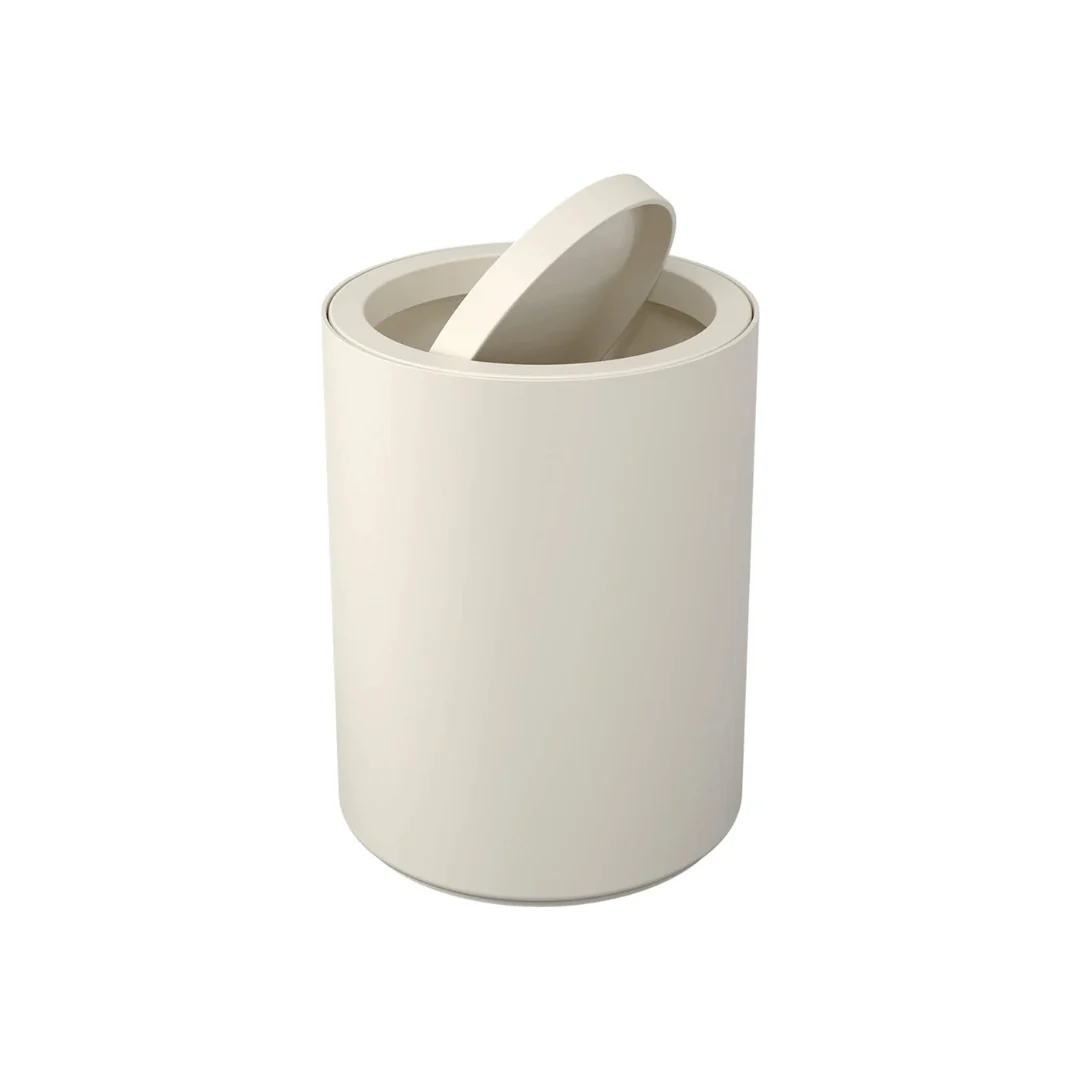 Lixeira Basculante com Tampa Serene Bege 1 Litro - Image 3