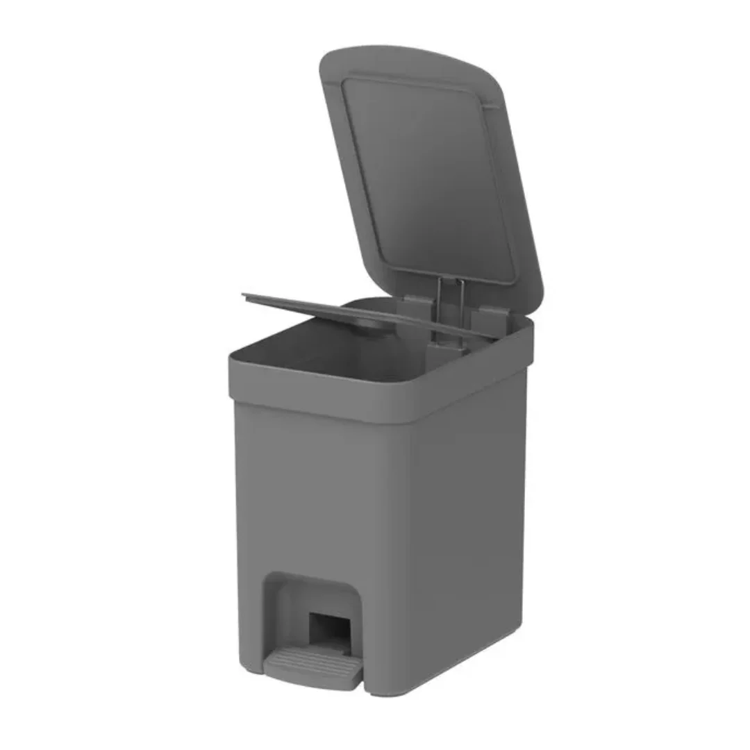 Lixeira com Pedal Trium Chumbo 6 Litros - Image 3