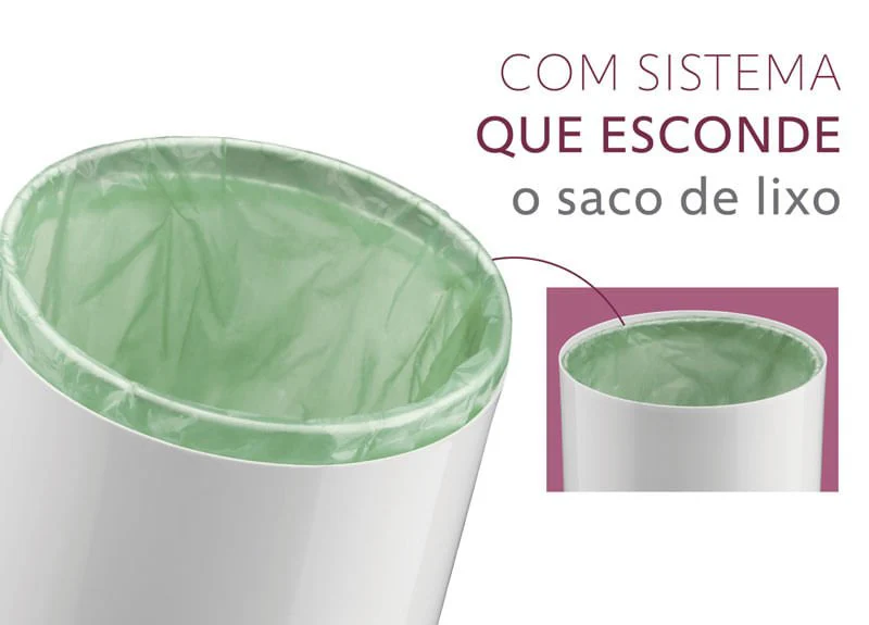 Lixeira com Tampa Preta 8 Litros - Image 3