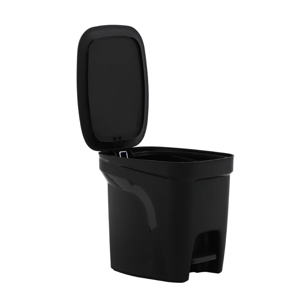 Lixeira Compact 7 Litros Preta Pedal Tramontina - Image 3