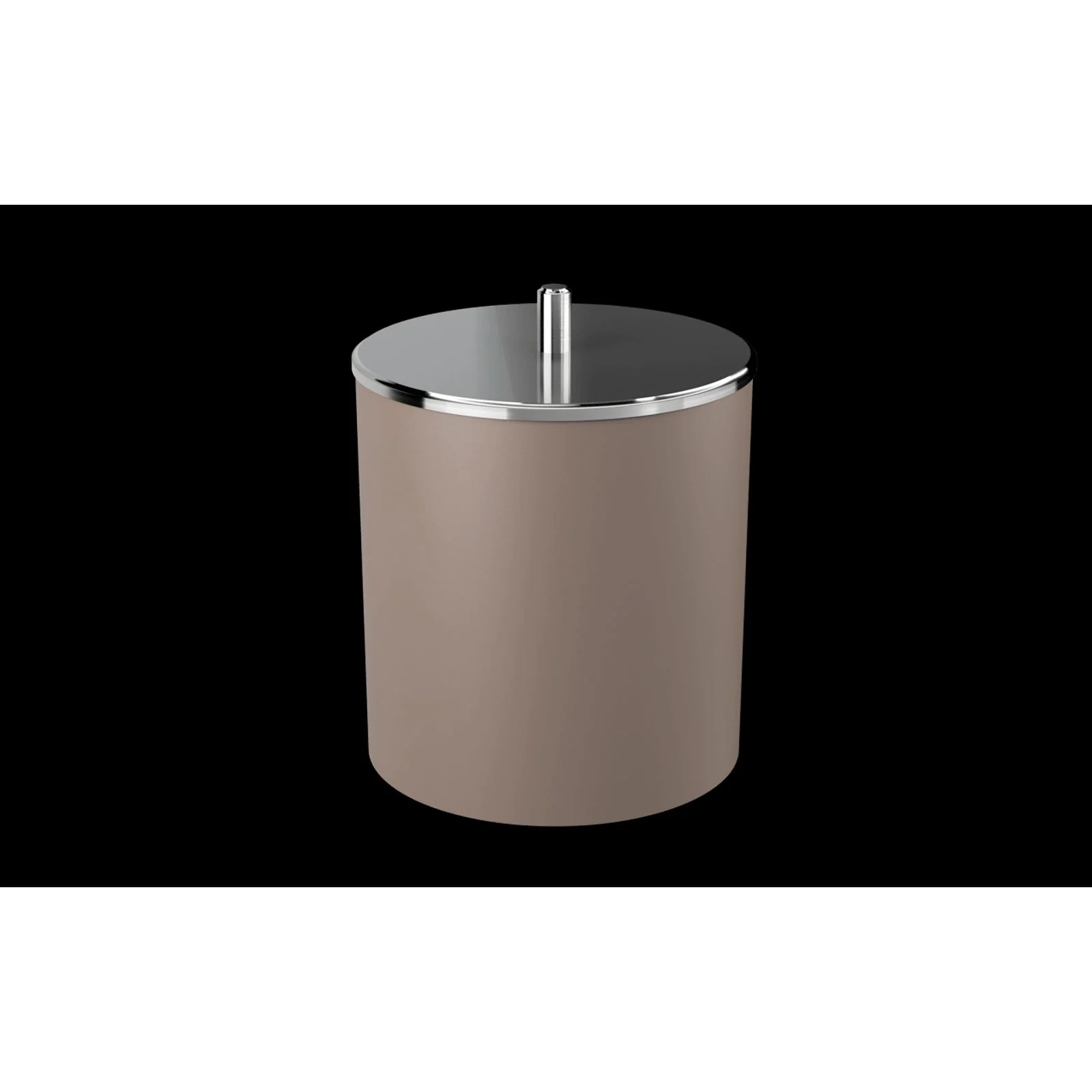 Lixeira Inox com Tampa Cinza 5,4 Litros