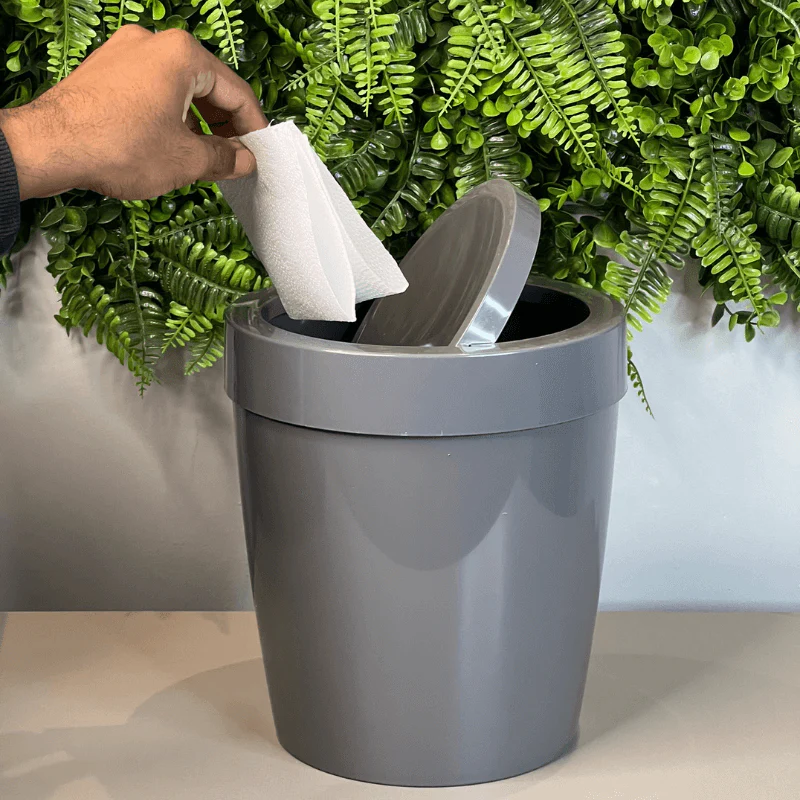 Lixeira Vitra Basculante Chumbo 5 Litros - Image 2