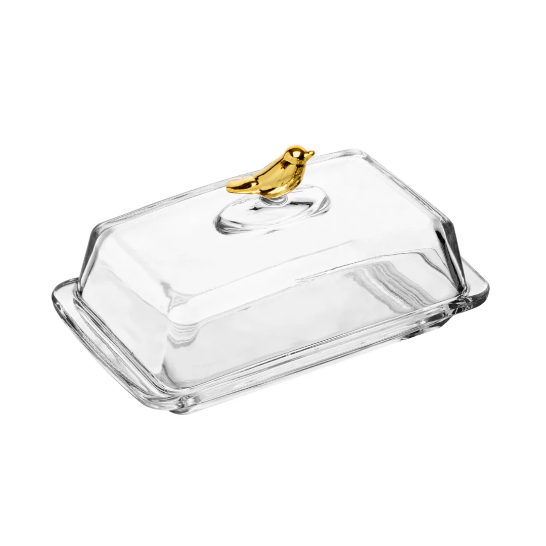 Manteigueira com Tampa de Cristal Ecológico Golden Bird 18cm - Image 11