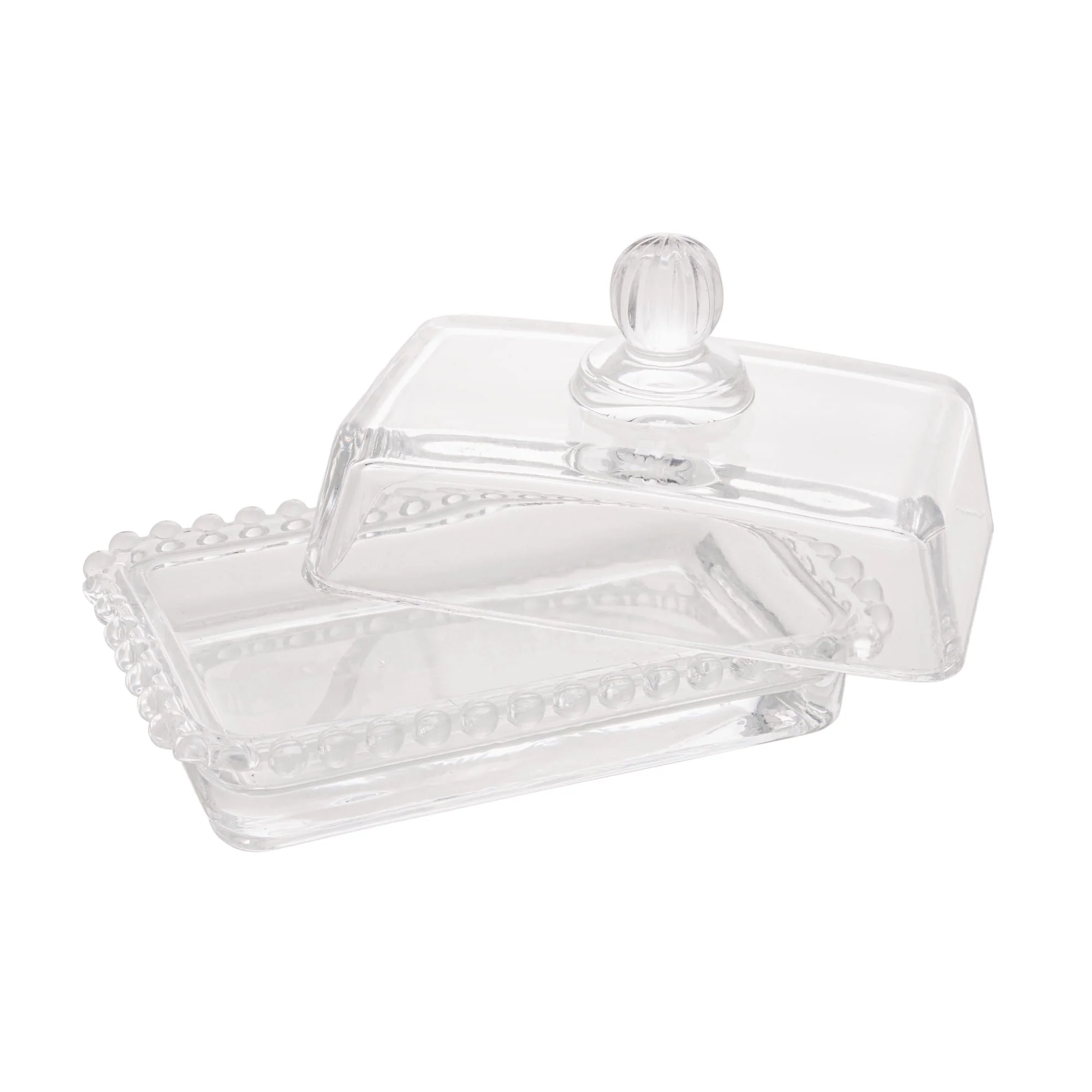 Manteigueira Cristal de Chumbo com Tampa Pearl 17cm x 10,5cm x 10cm - Image 10