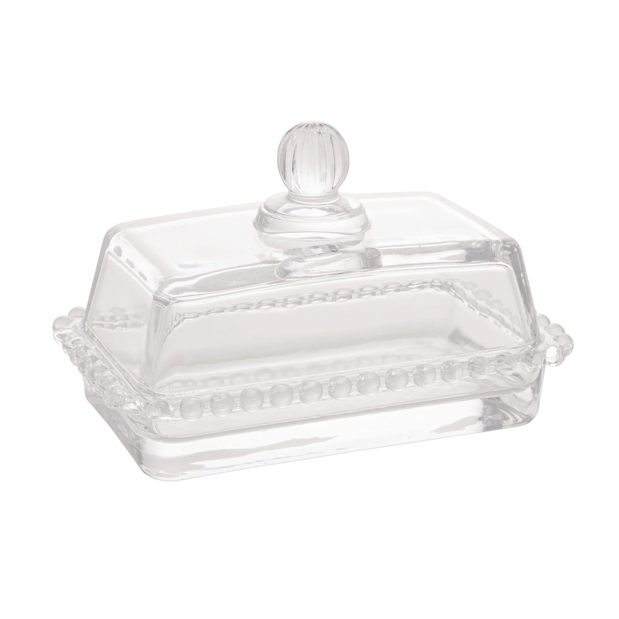 Manteigueira Cristal de Chumbo com Tampa Pearl 17cm x 10,5cm x 10cm - Image 8