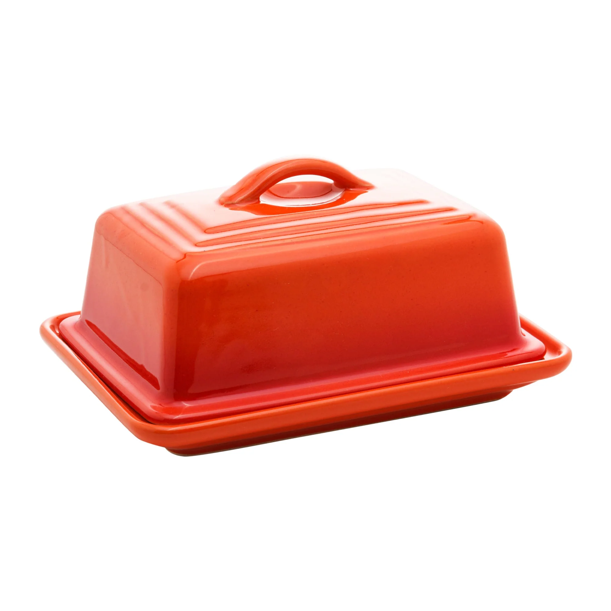 Manteigueira de Cerâmica Retrô Laranja 17cm - Image 7