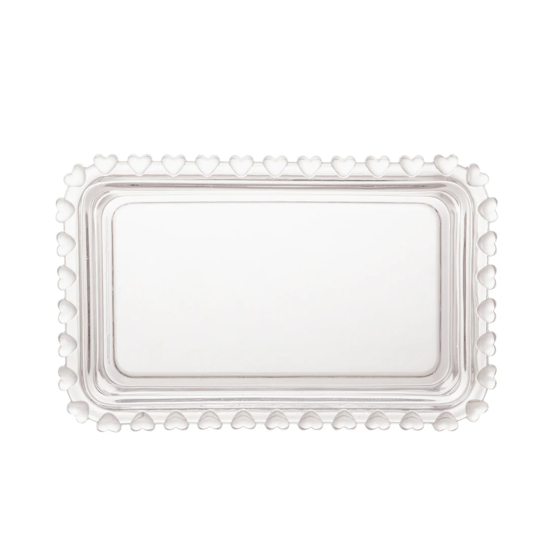 Manteigueira de Cristal de Chumbo Tampa Coração 17cm - Image 11