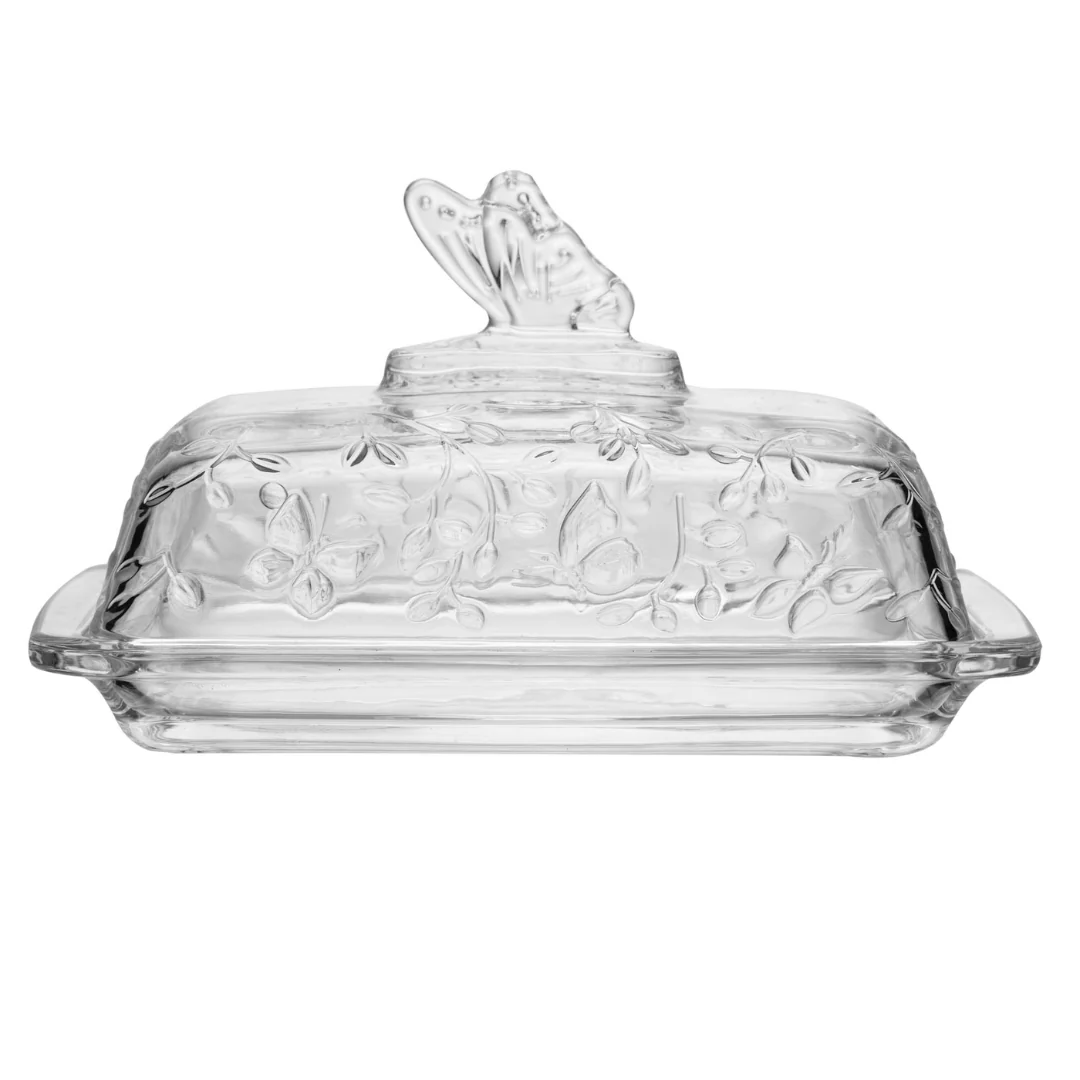 Manteigueira em Cristal com Tampa New Butterfly 18cm - Image 5