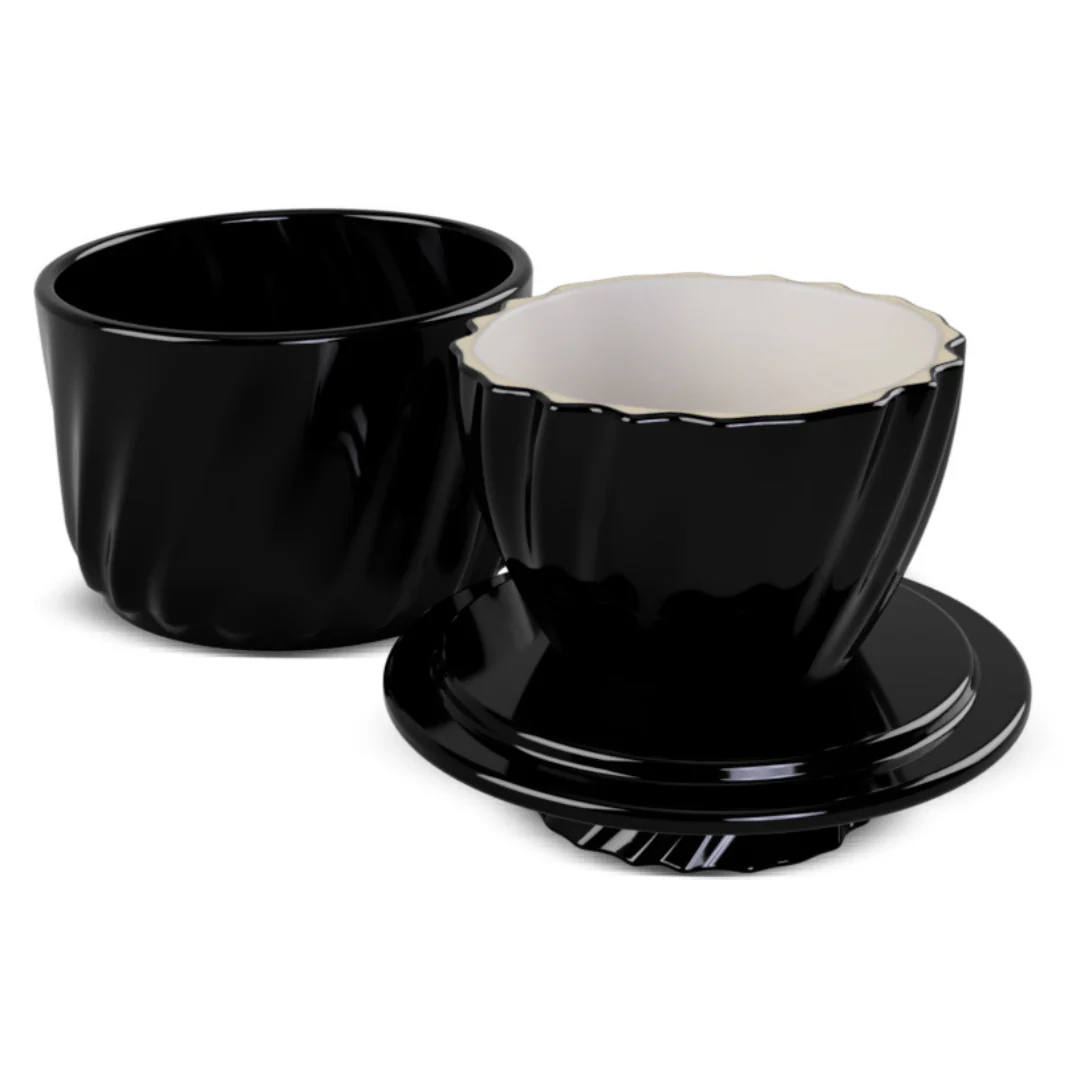 Manteigueira Francesa Twist em Cerâmica Preta 250g - Image 5