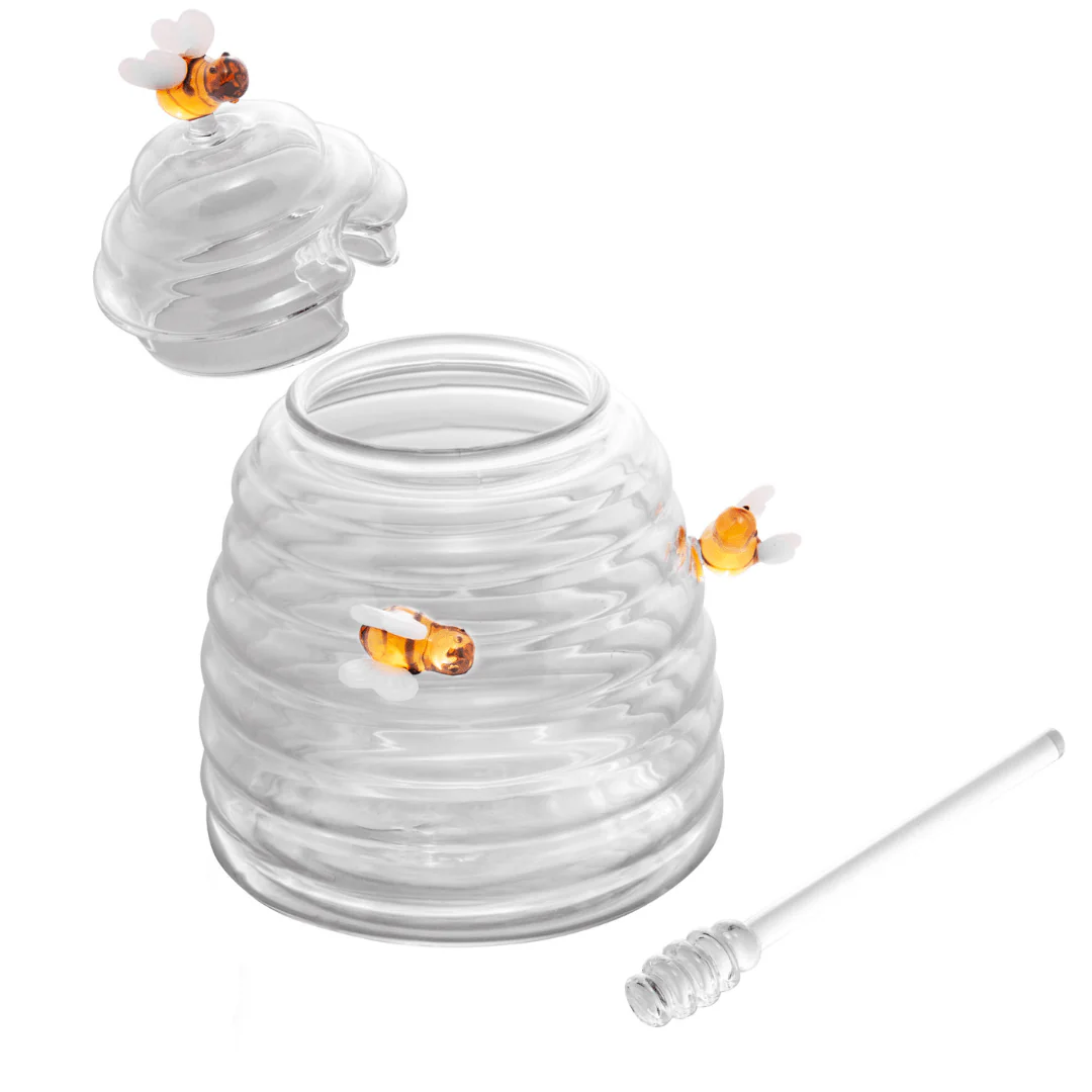 Meleira de Vidro Borossilicato com Pegador Lovely Bee Abelha 500ml - Image 10