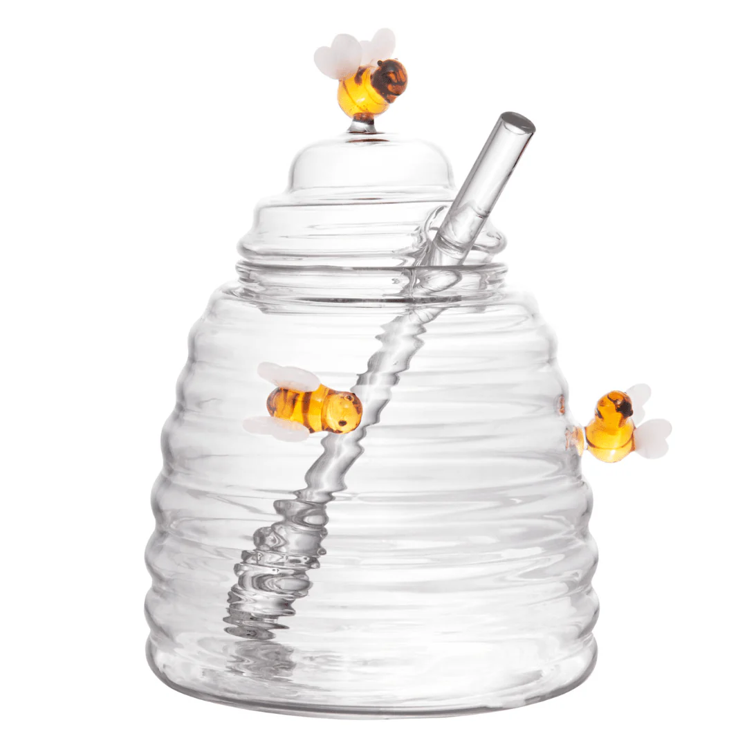 Meleira de Vidro Borossilicato com Pegador Lovely Bee Abelha 500ml - Image 12