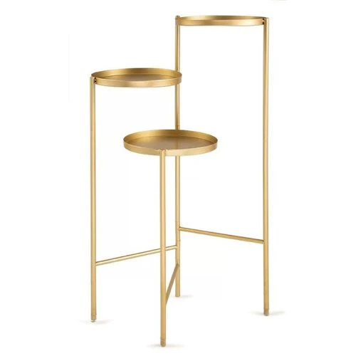Mesa De Apoio Dourada 76 x 52 x 38 cm