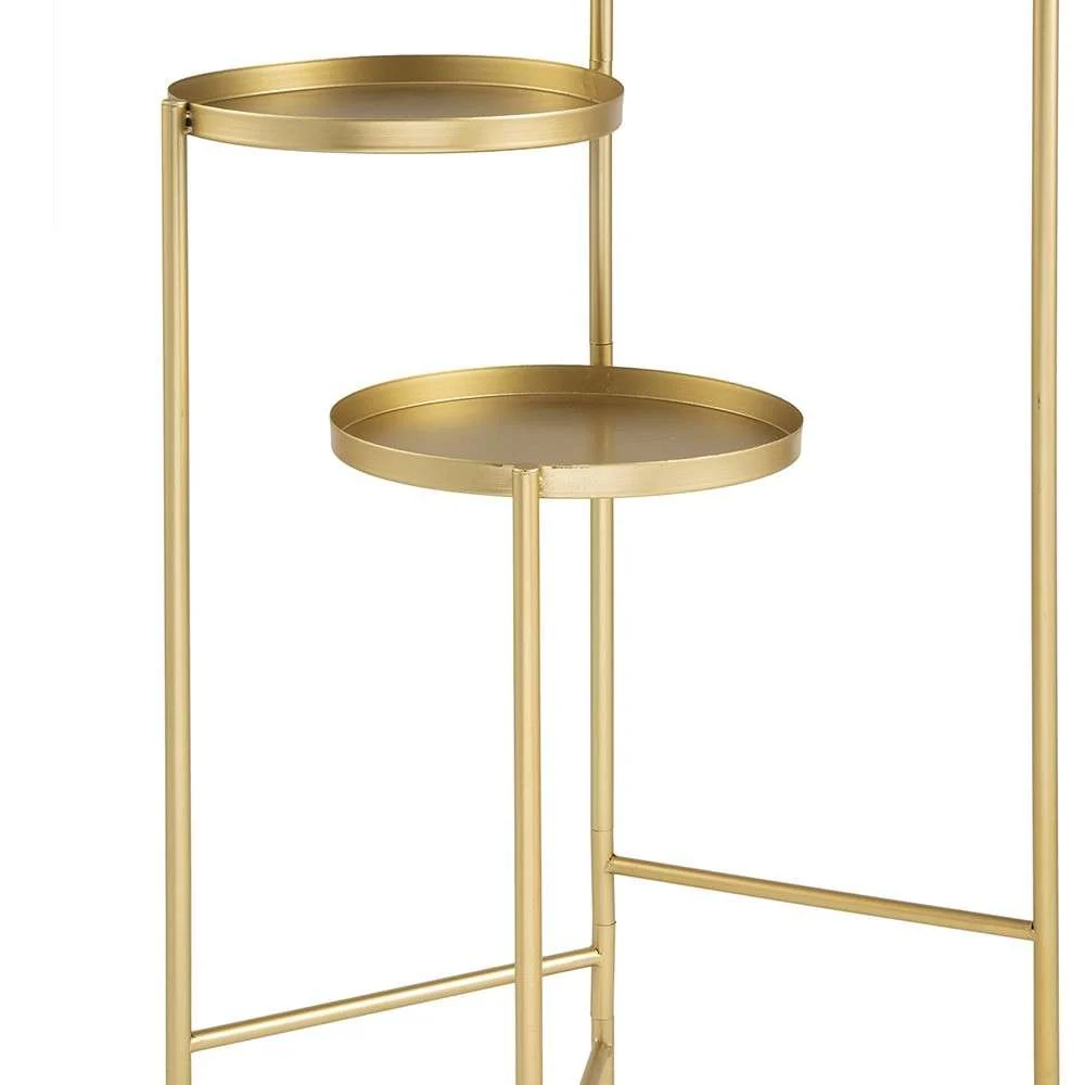 Mesa De Apoio Dourada 76 x 52 x 38 cm - Image 2