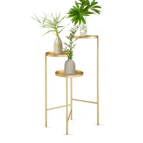 Mesa De Apoio Dourada 76 x 52 x 38 cm - Image 4