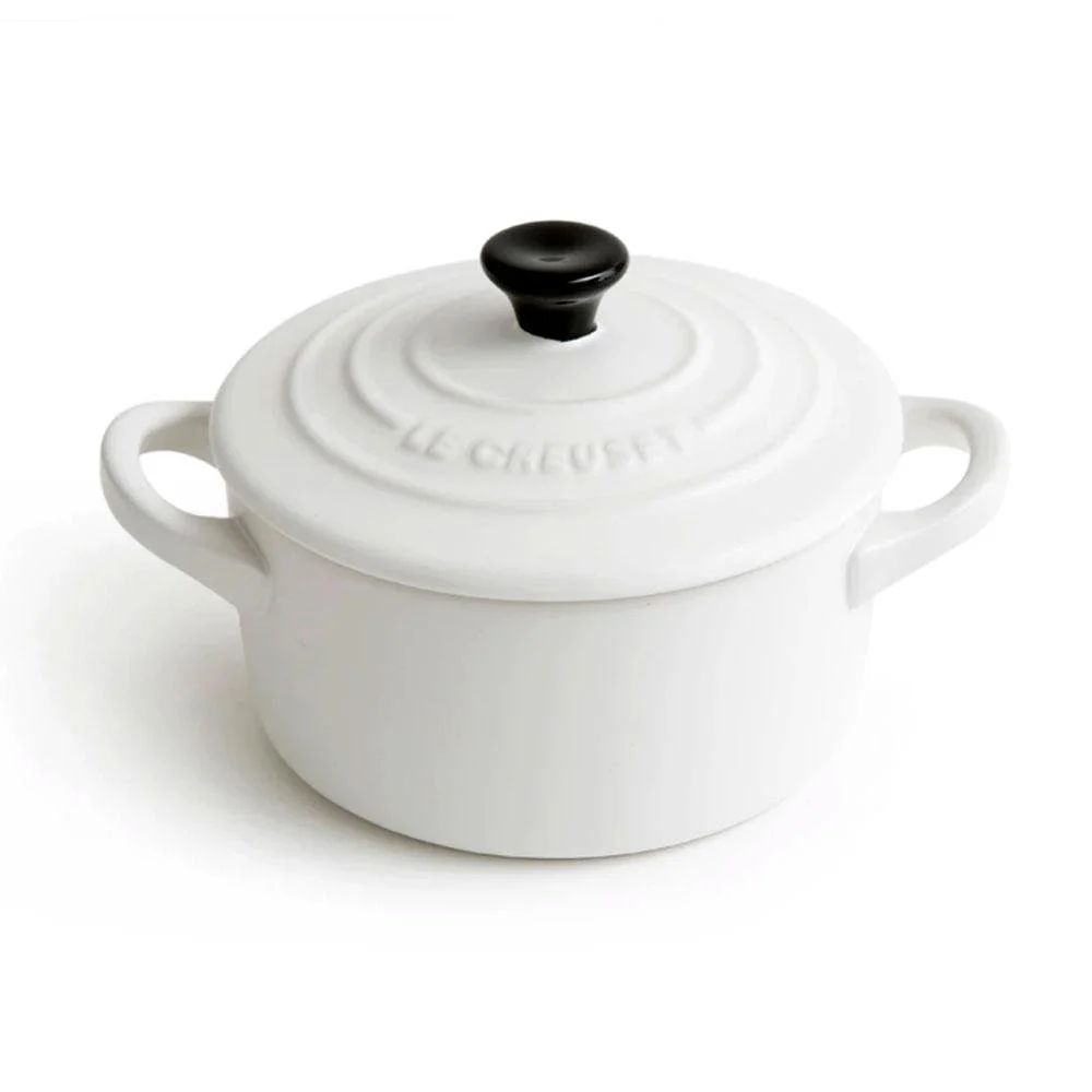 Mini Cocotte Caçarola Cerâmica Branca Le Creuset - 14 cm