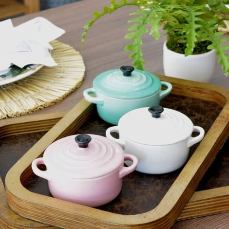 Mini Cocotte Caçarola Cerâmica Pink Chiffon Le Creuset - 14 cm - Image 3