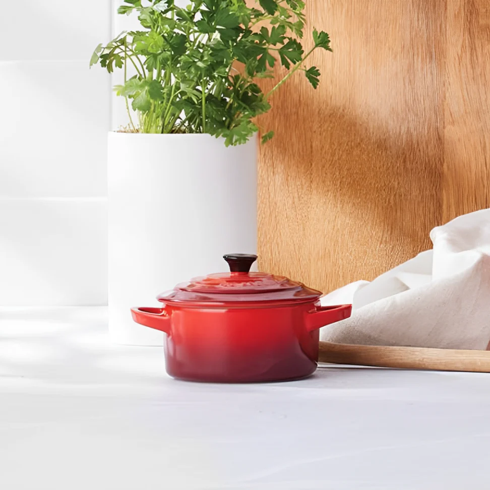 Mini Cocotte Caçarola Cerâmica Vermelha Le Creuset - 14 cm - Image 2