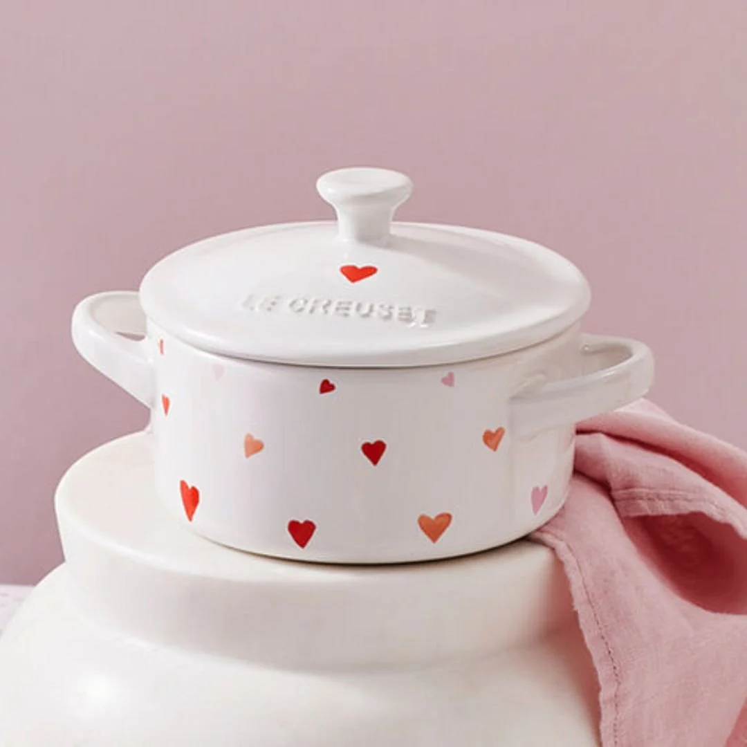 Mini Cocotte Coração Branco 14cm Le Creuset