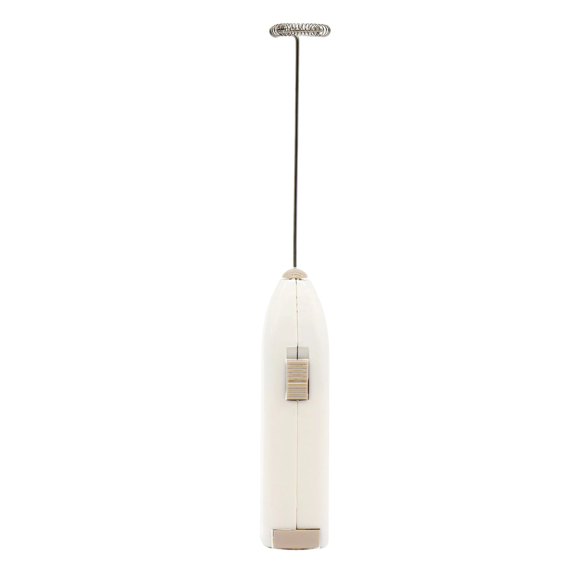 Mini Mixer Elétrico para Bebidas em Aço Inox e Plástico Branco - Image 3