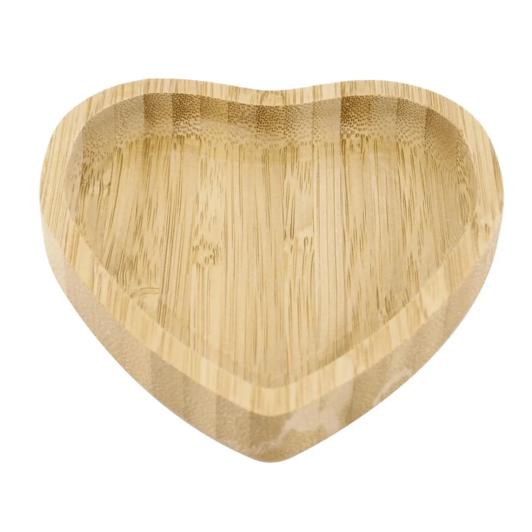 Mini Petisqueira Coração de Bambu 12,4cm