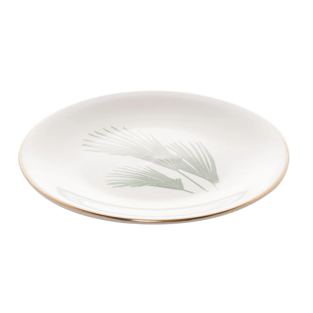 Mini Prato Decorativo Porcelana Leaf Redondo - 15 cm - Image 3