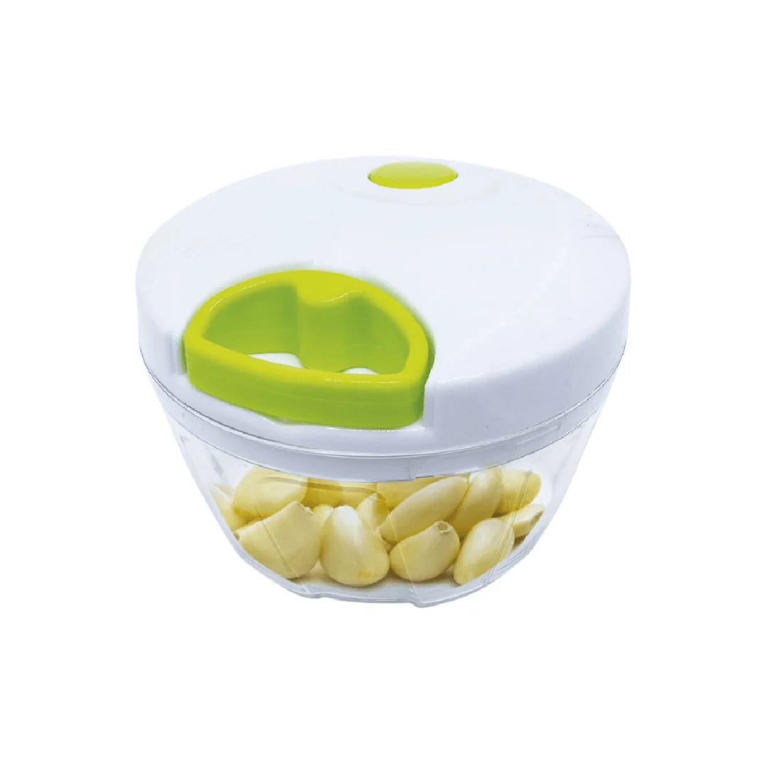 Mini Processador de Alimentos Manual 500ml Tampa Branca