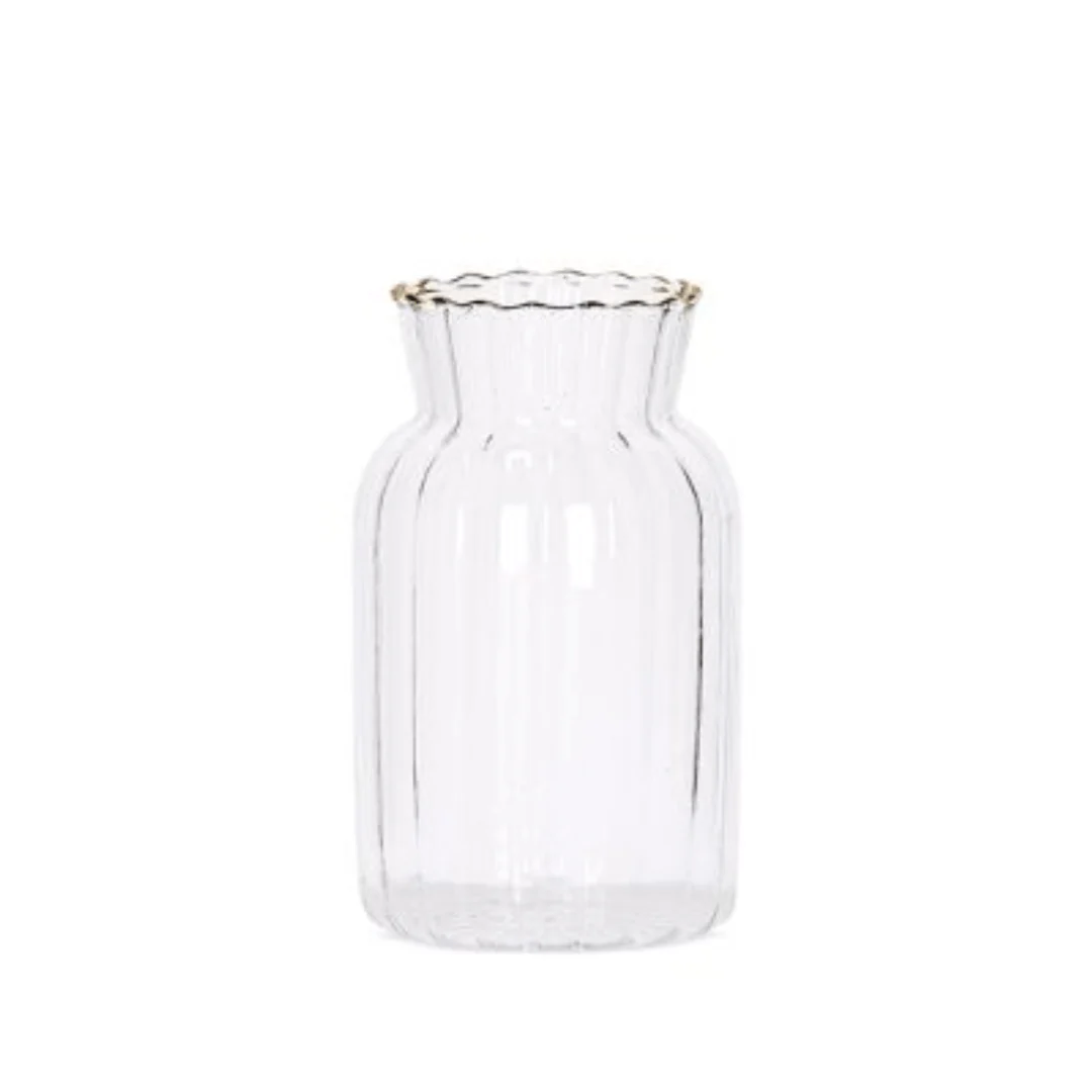 Mini Vaso com Borda Dourada 13cm - Image 6