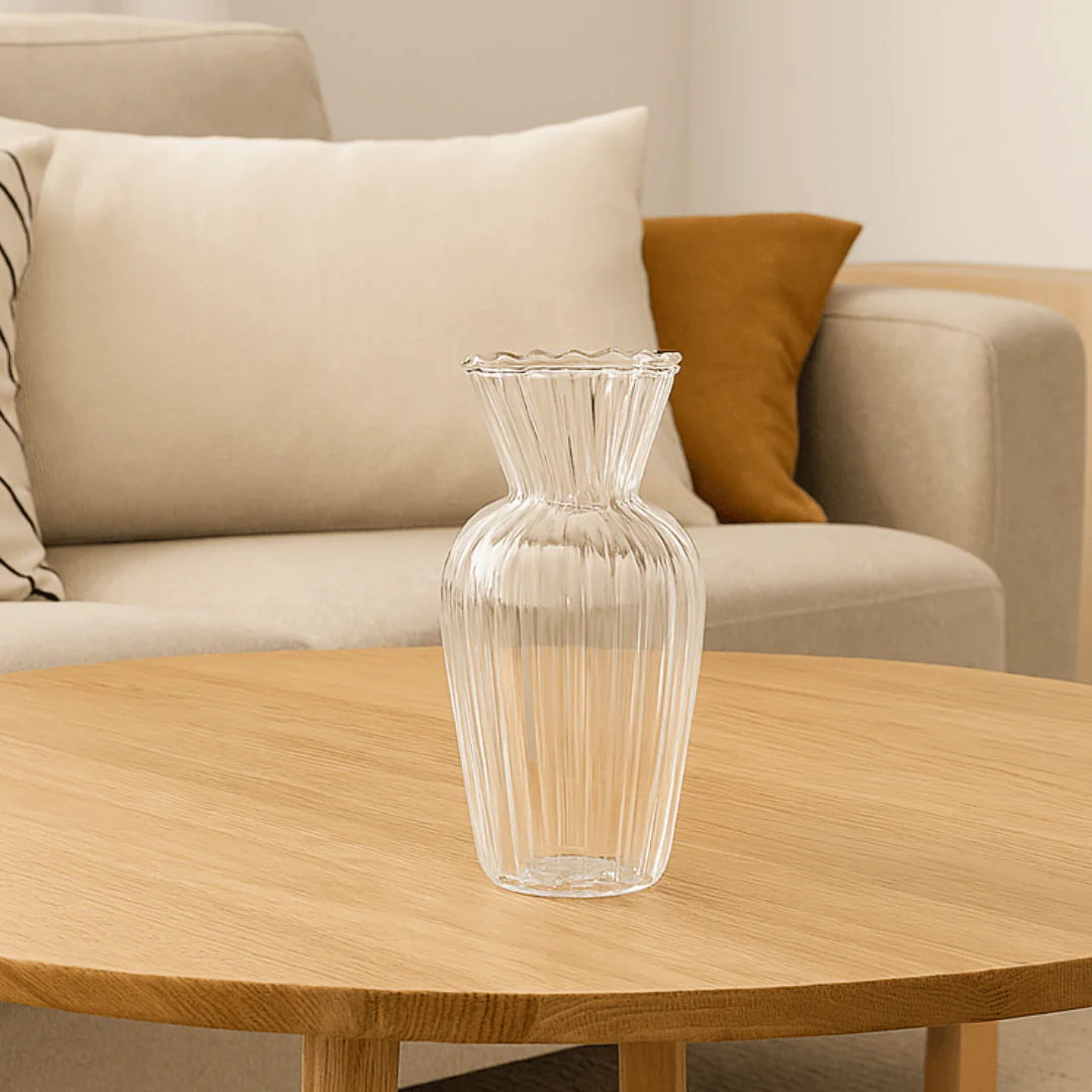 Mini Vaso com Borda Dourada G 15cm - Image 3