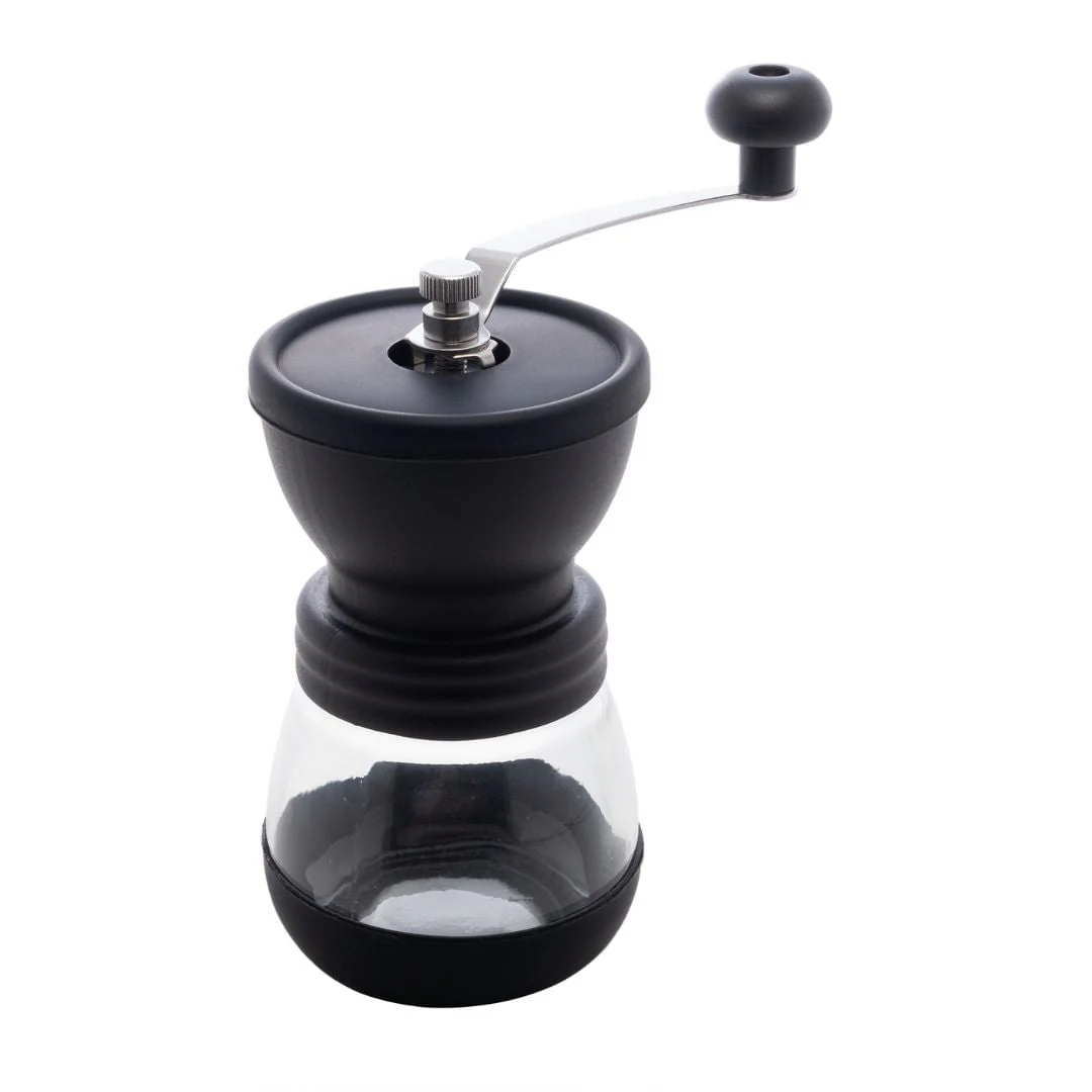 Moedor de Café Manual em Aço Inox com Pote de Vidro Preto 20cm - Image 7
