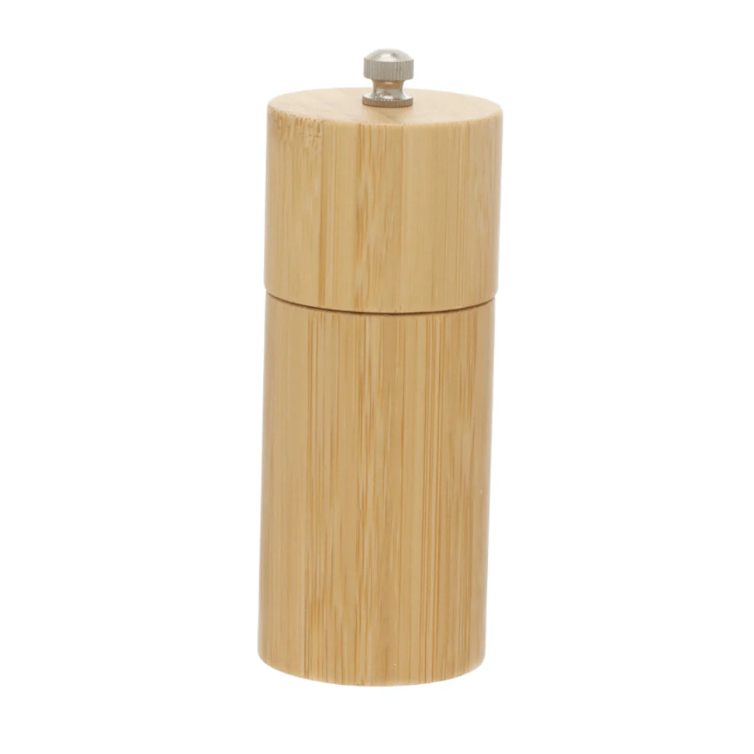 Moedor Manual para Sal e Pimenta Moulin de Bambu 14cm - Image 6