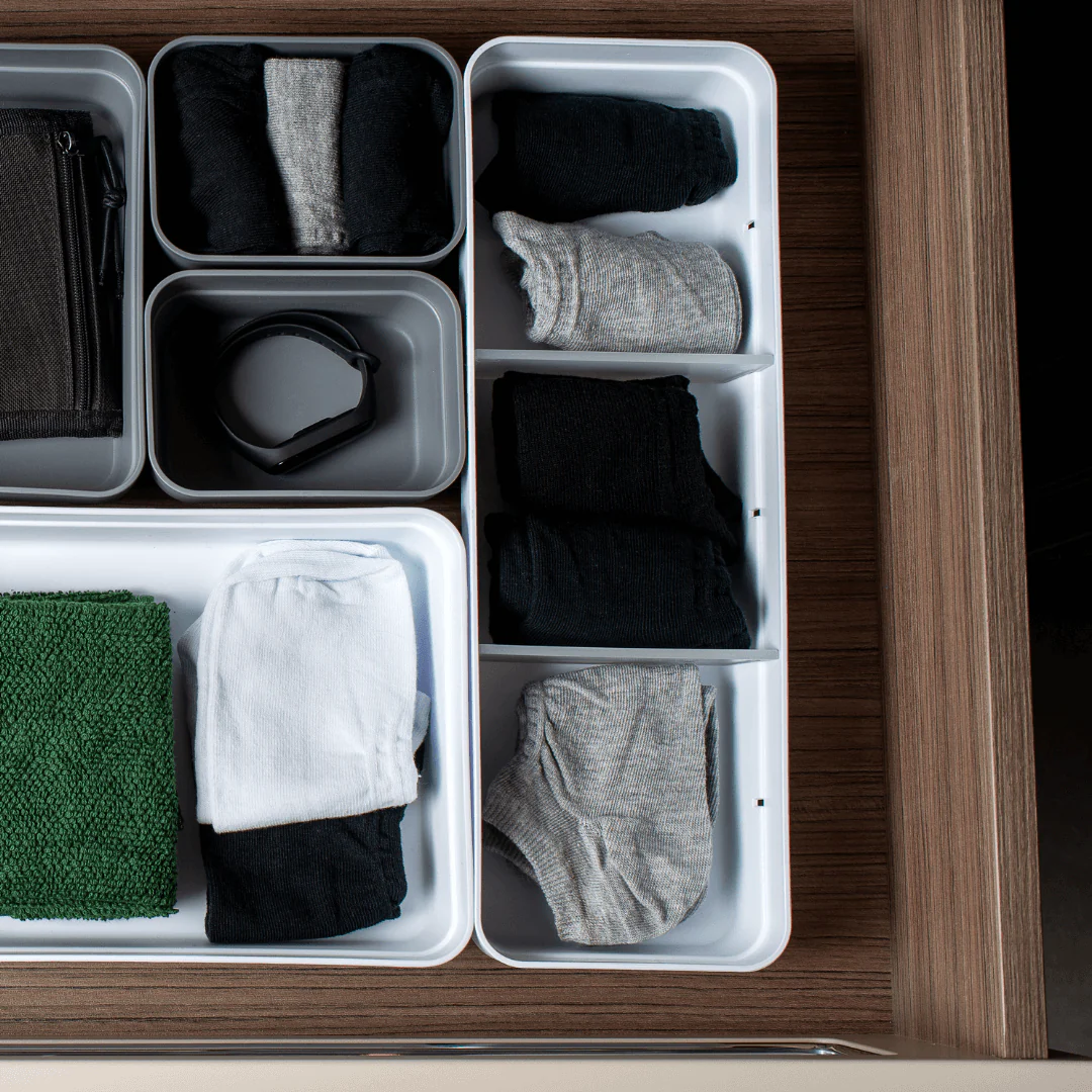 Organizador Colmeia Logic Branco P 35cm x 10cm - Image 2