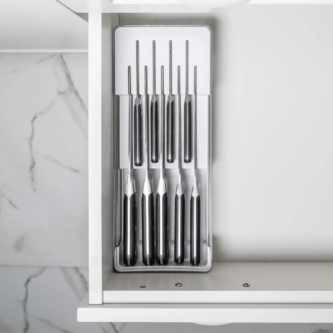 Organizador de Facas Clear Branco 37,5cm - Image 3