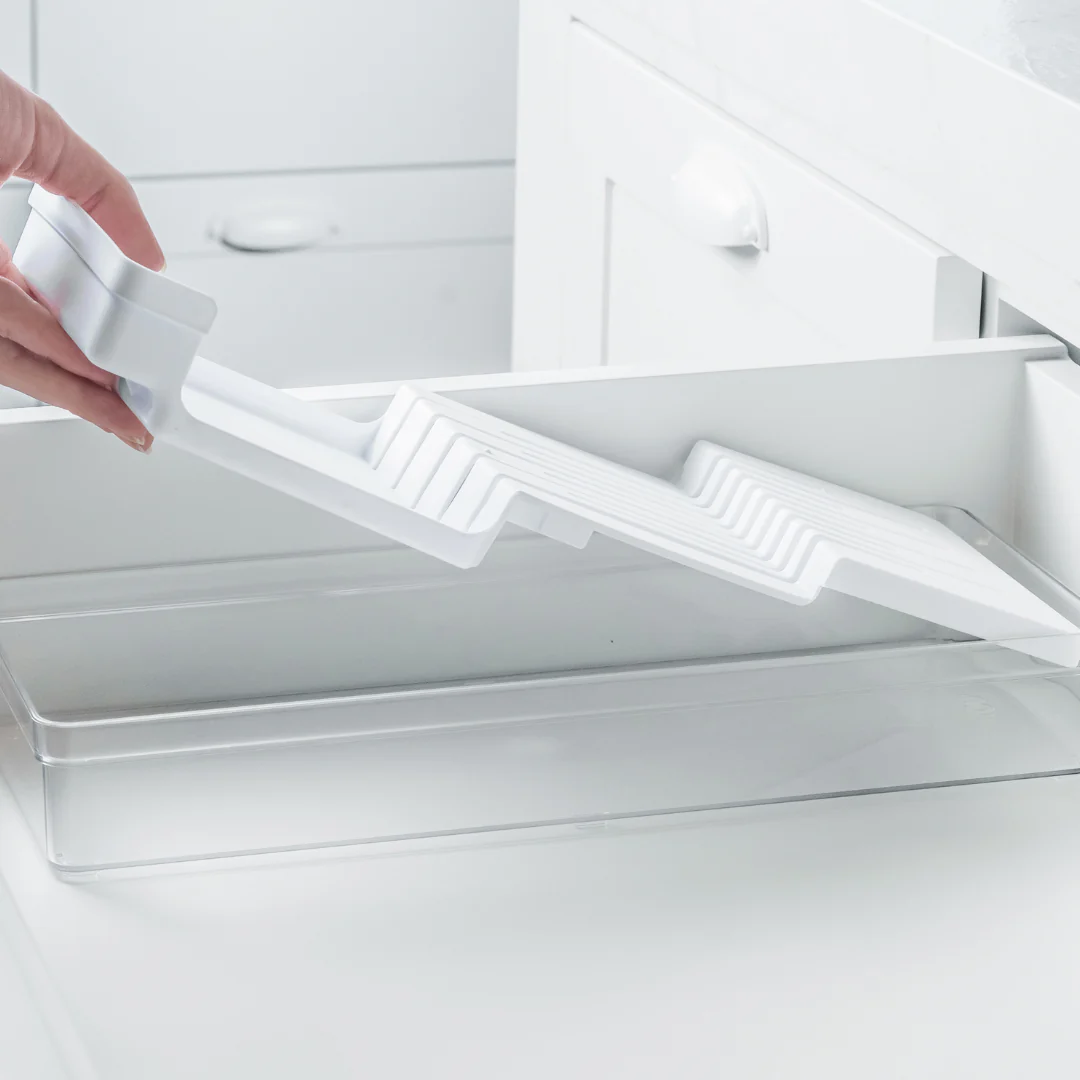 Organizador de Facas Clear Branco 37,5cm - Image 4