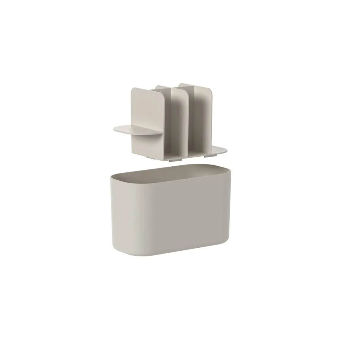 Organizador de Maquiagem com Divisórias Bold Bege 16,8cm - Image 5