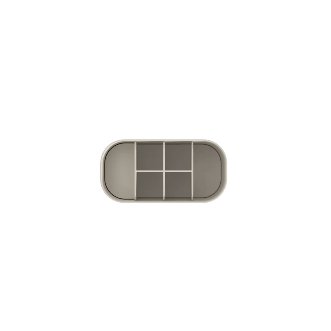 Organizador de Maquiagem com Divisórias Bold Bege 16,8cm - Image 6