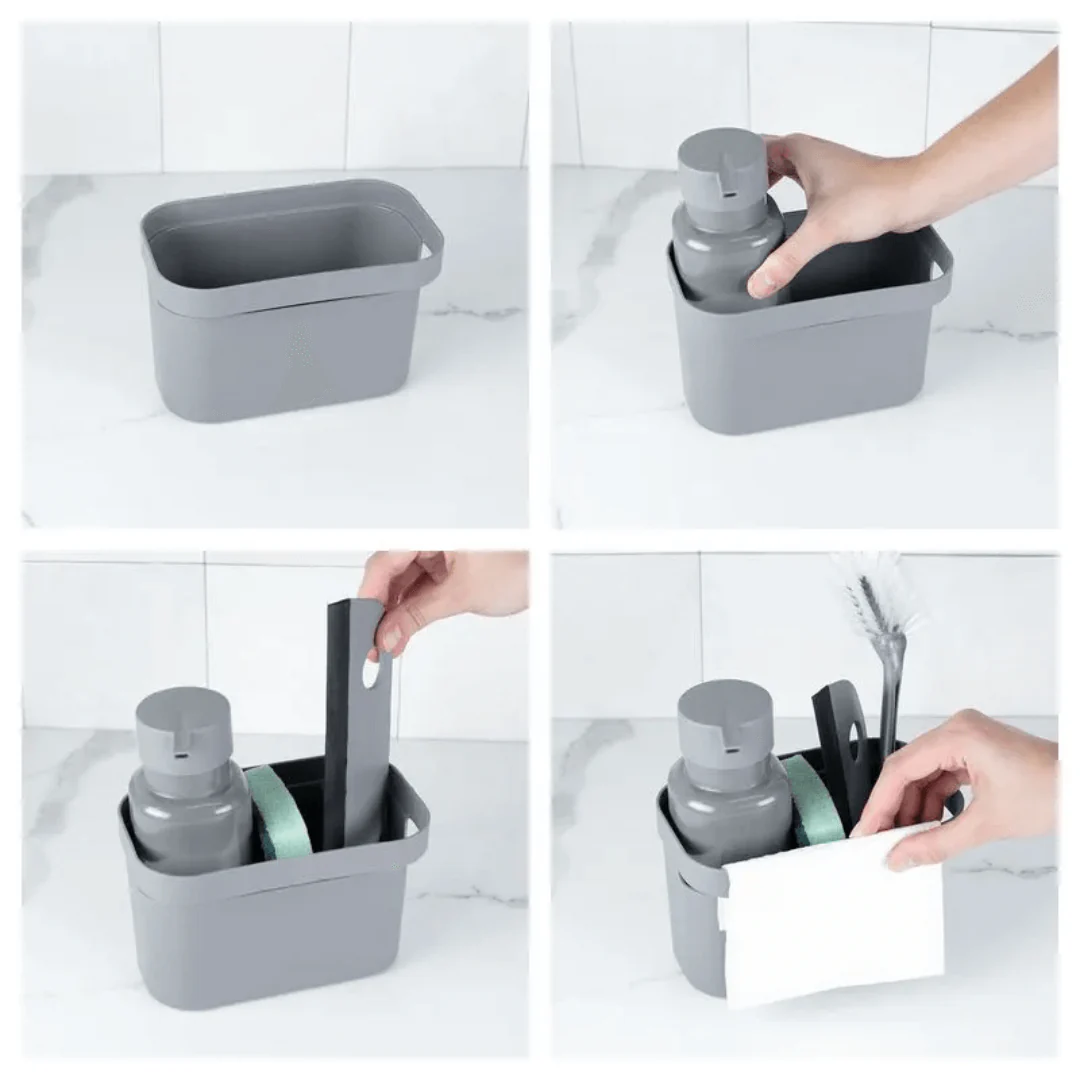 Organizador de Pia Porta Detergente Trium Max Branco Fechado - Image 7