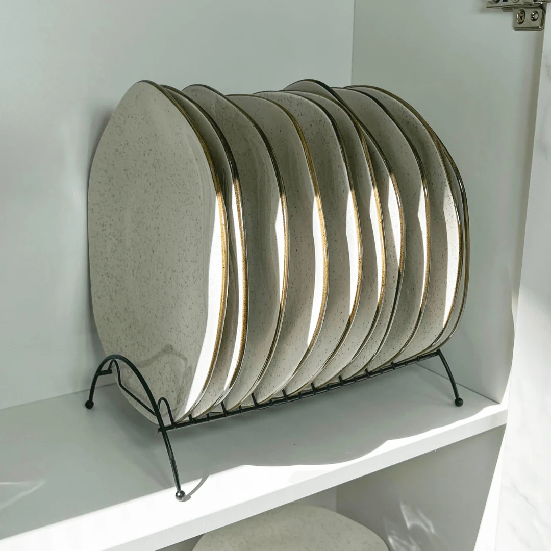 Organizador De Pratos Para Armário e Pia Preto Linha Black - Image 4