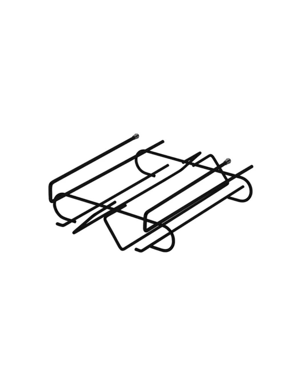 Suporte Organizador De Taças Para Armário De Encaixar Preto Fosco Black - Image 2
