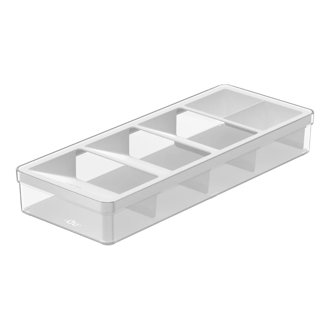 Organizador de Talheres Gaveta Clear Branco 37,5cm - Image 5