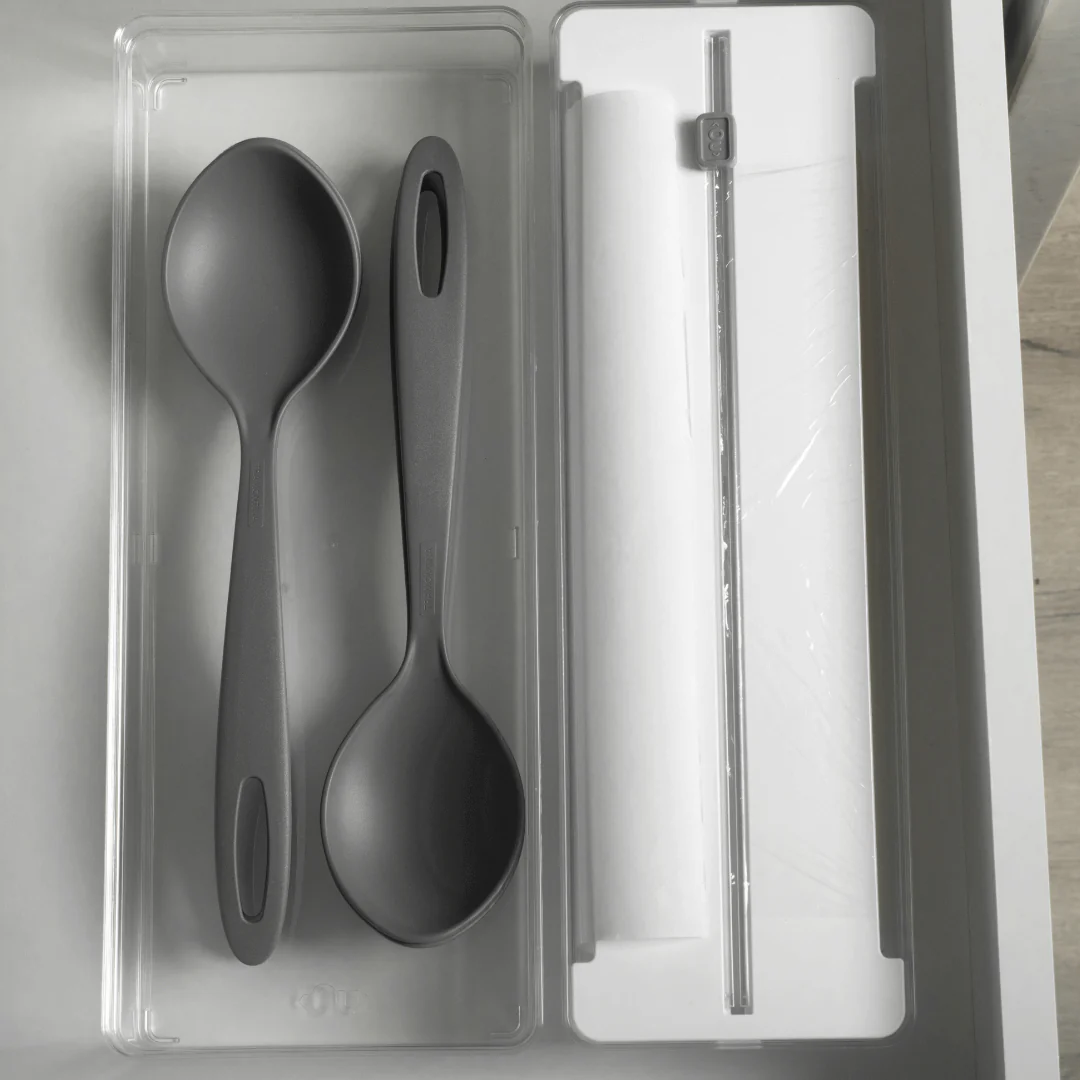 Organizador e Cortador de Rolos Duplo Clear Branco - Image 14
