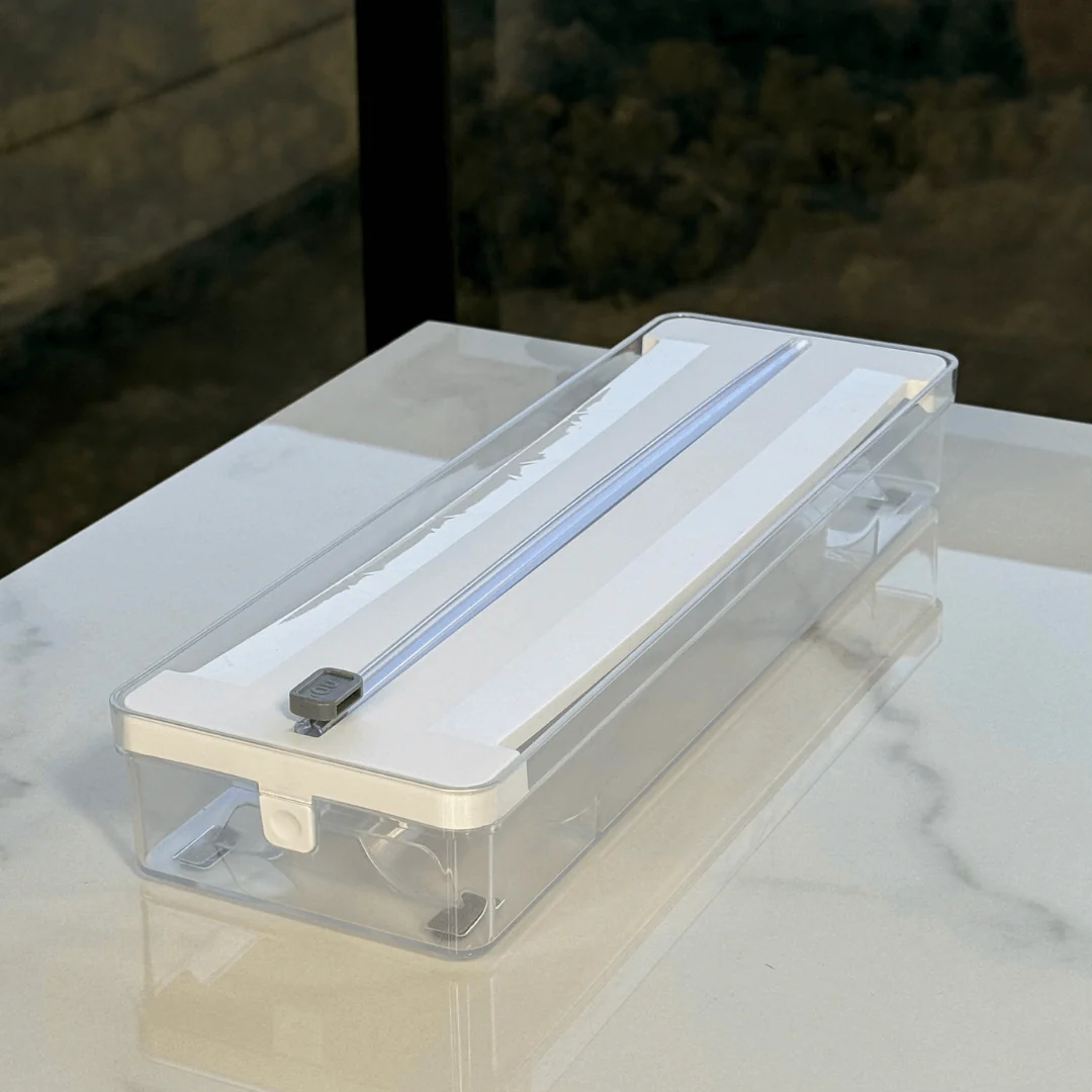 Organizador e Cortador de Rolos Duplo Clear Branco - Image 3
