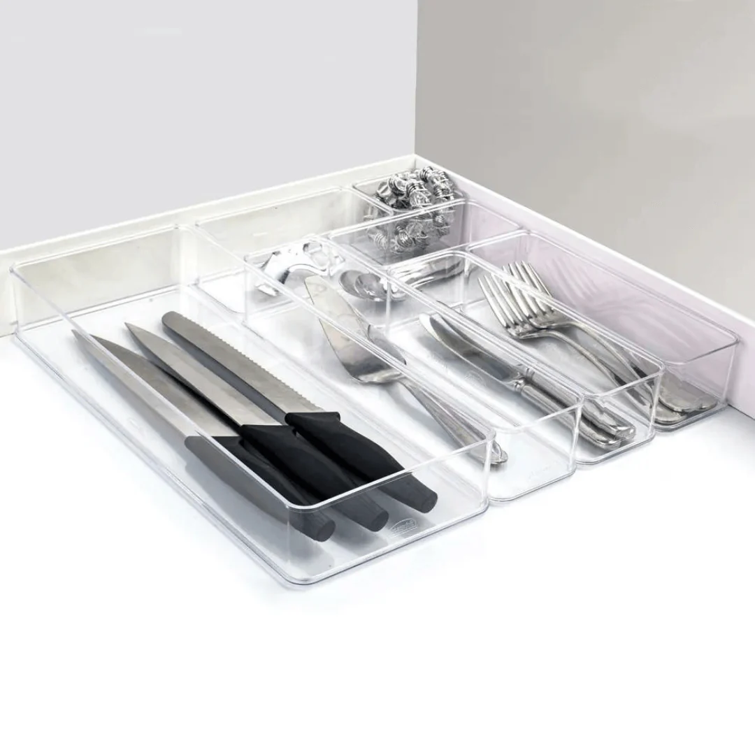Organizador Encaixa Multiuso Retangular Transparente 29,2cm - Image 6