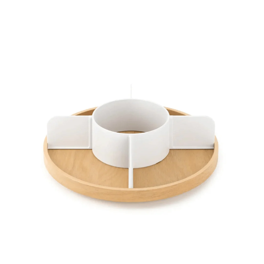 Organizador Giratório Bellwood em Madeira 30cm - Image 8
