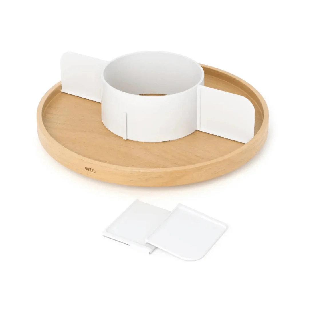 Organizador Giratório Bellwood em Madeira 30cm - Image 9