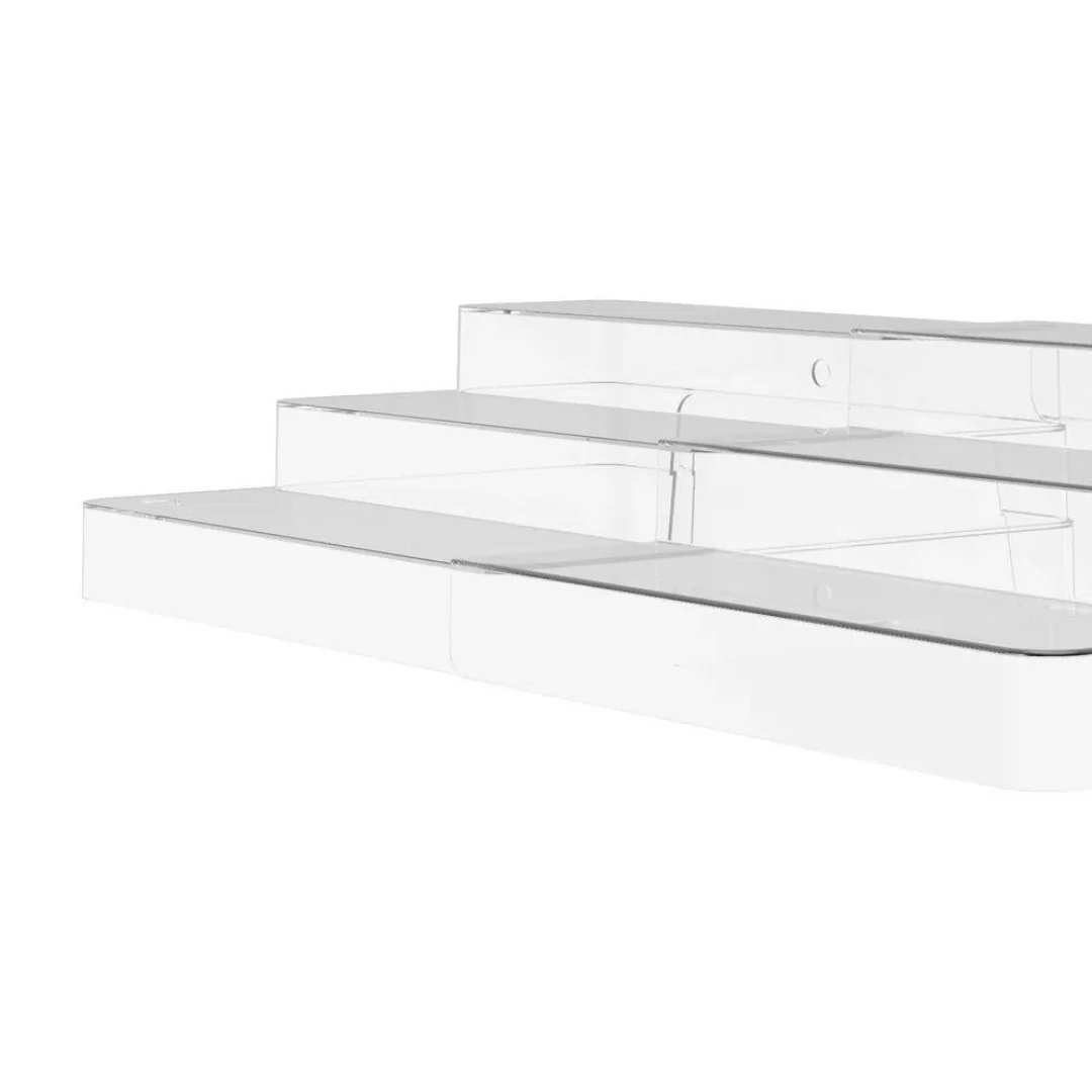 Organizador Multinivel Extensivel Clear Transparente 25cm x 29-54cm x 10,3cm - Image 9