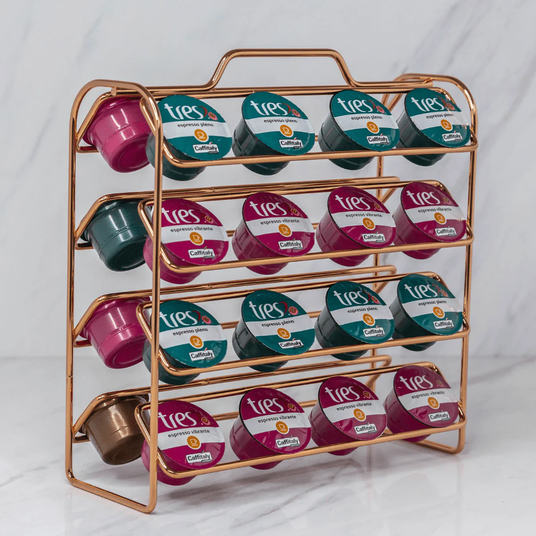 Organizador Porta Cápsulas de Café Três Corações Rose Gold - Image 4