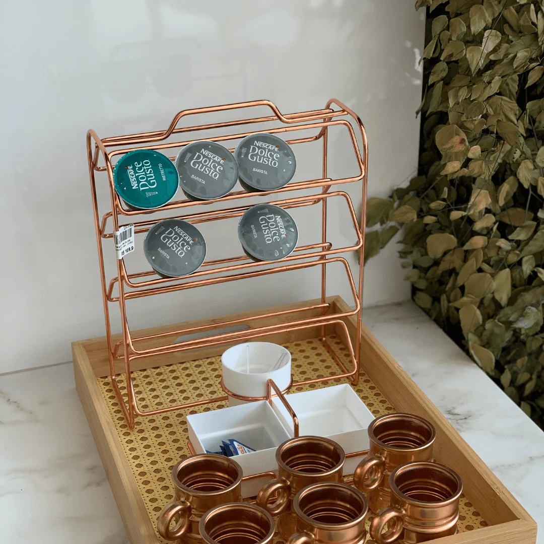 Organizador Porta Cápsulas de Café Dolce Gusto Rose Gold - Image 3